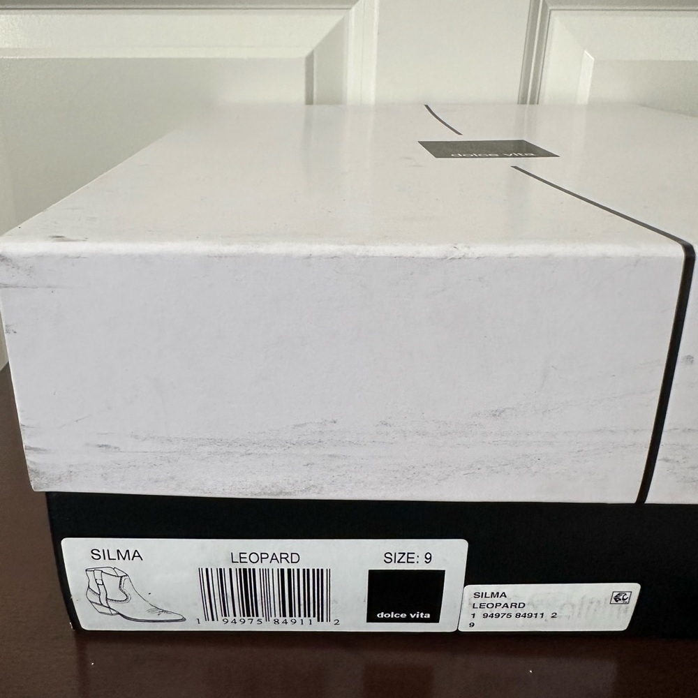 Dolce Vita Silma Bootie Leopard Calf Hair Size 9 - Picture 9 of 12